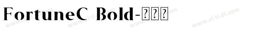 FortuneC Bold字体转换